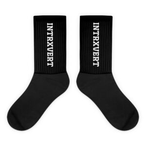 INTRXVERT Black Socks
