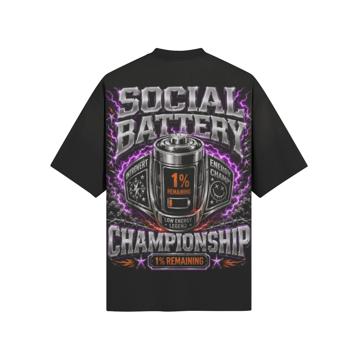 Social Battery Championship Tee