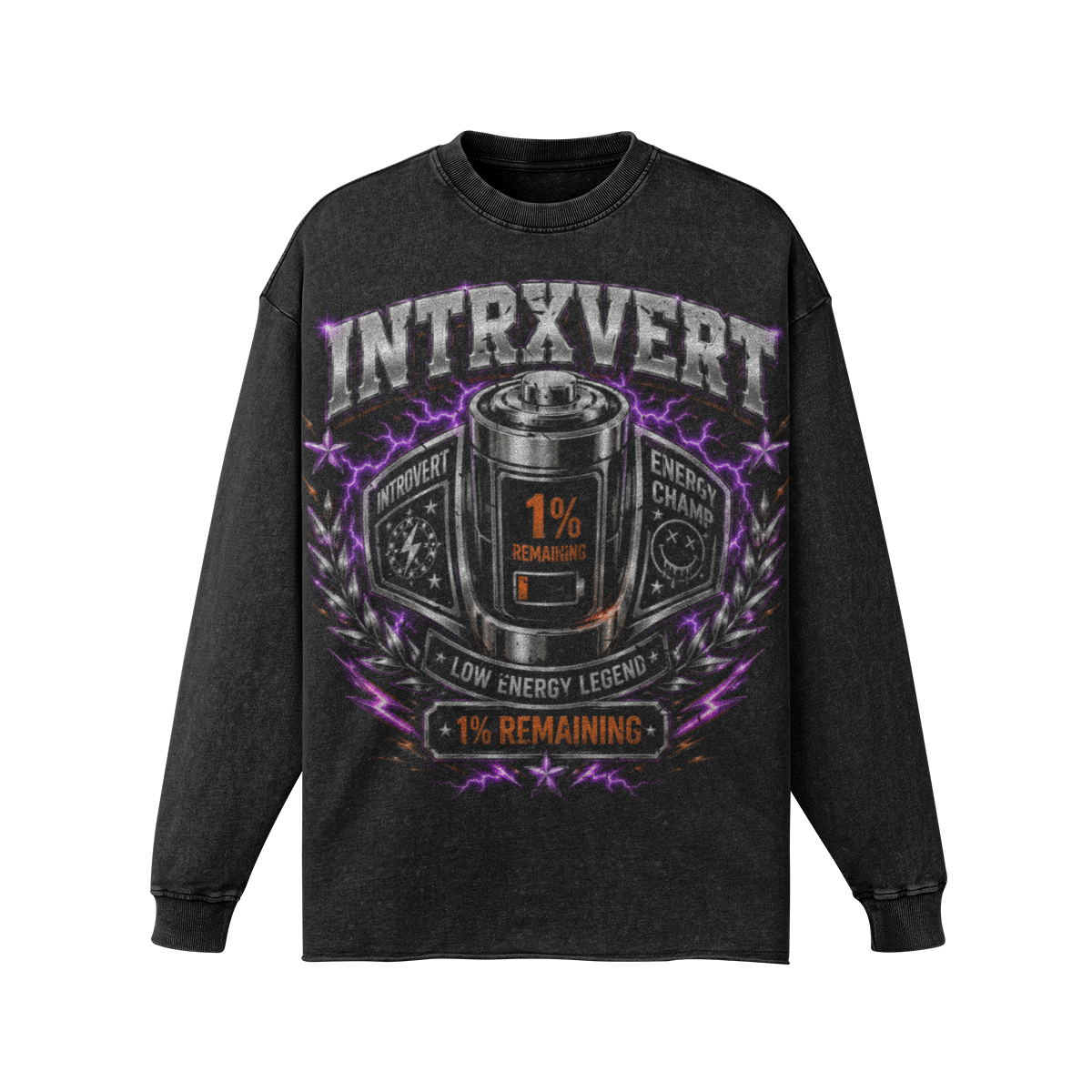 Social Battery Championship Long Sleeve Tee