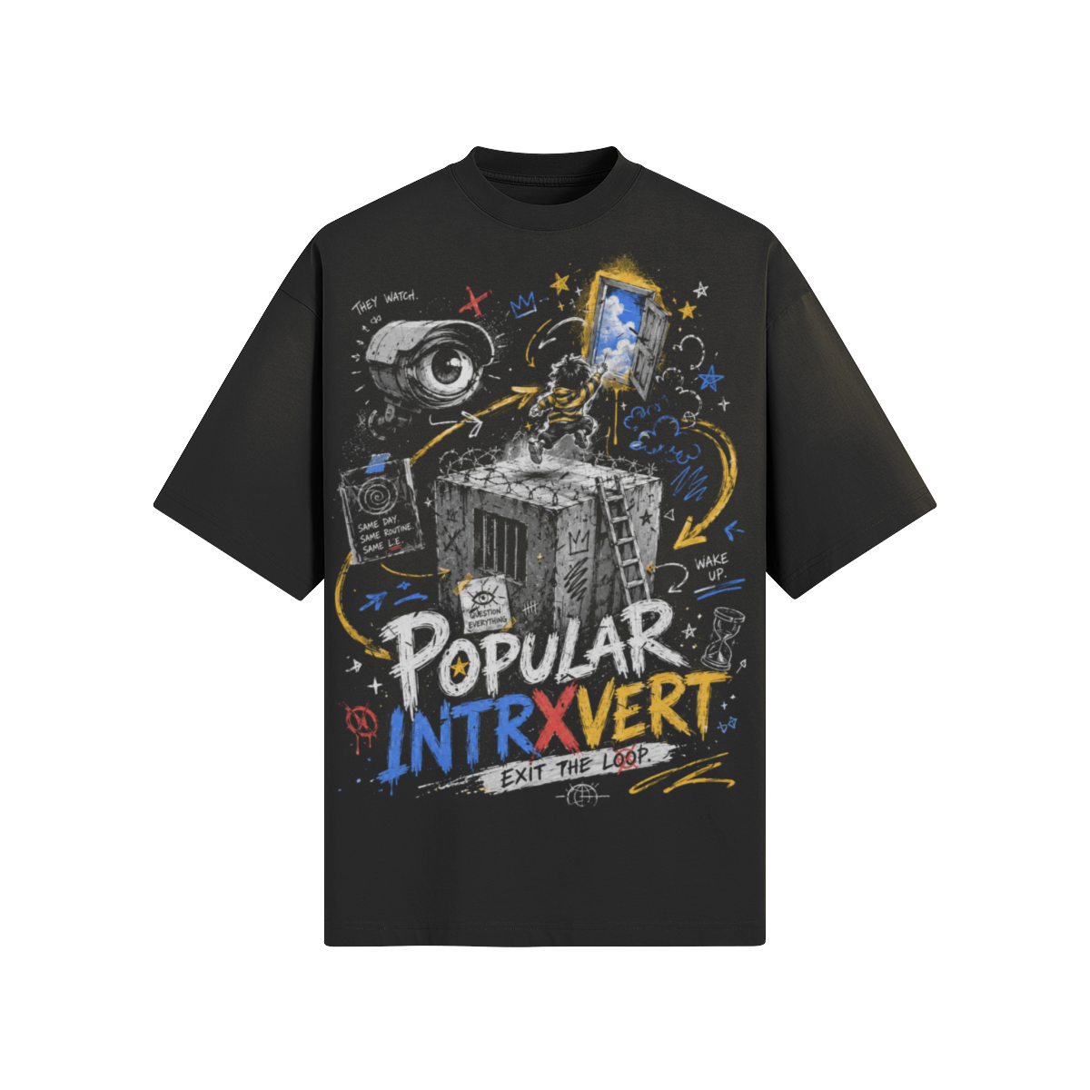 Exit The Loop | Oversized Graphic T-Shirt