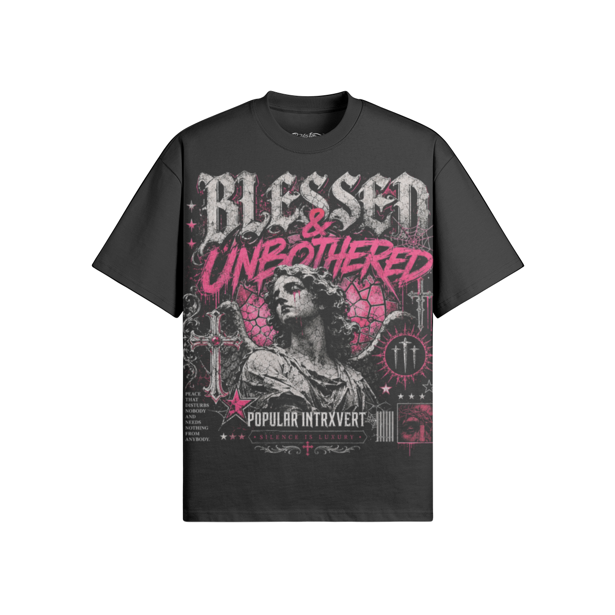 Blessed And Unbothered | Oversized Graphic T-Shirt