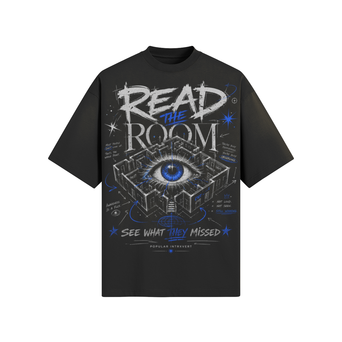 Read the Room Graphic T-Shirt | 260 GSM Washed Boxy Fit