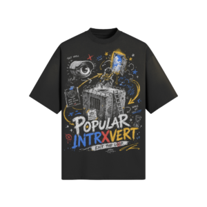 Exit The Loop | 260 GSM Washed Boxy Graphic T-Shirt